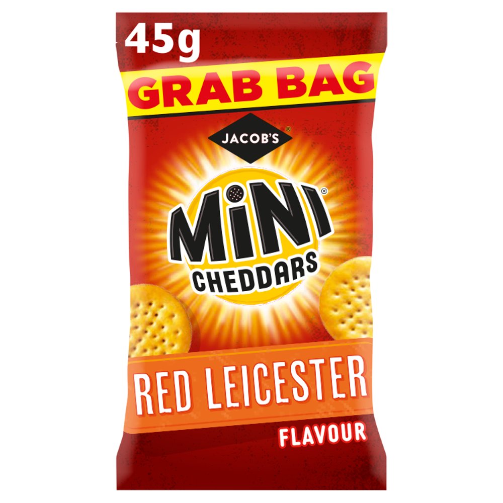 Jacob's Mini Cheddars Red Leicester flavour 45g x30 packs