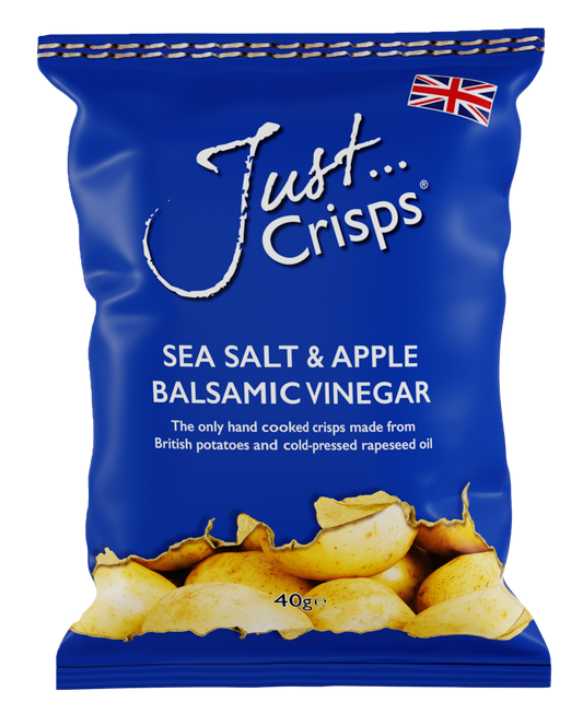 Just Crisps Sea Salt & Balsamic Cider Vinegar flavour 40g x24 packs