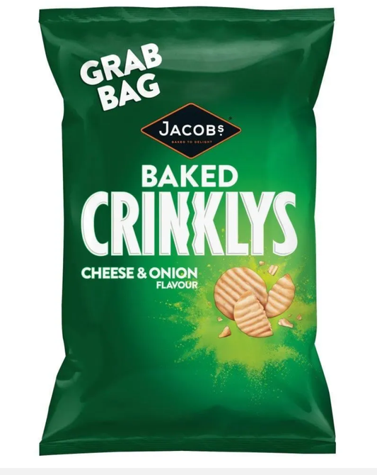 Jacob's Mini Cheddars Crinkly Cheese & Onion flavour 45g x30 packs