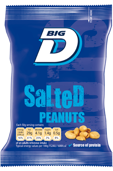 Big D Salted Peanuts 50g x24 packs