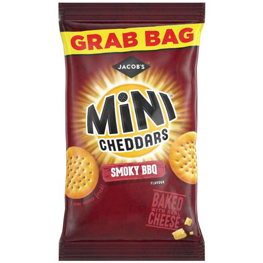 Jacob's Mini Cheddars Smoky BBQ flavour 45g x30 packs